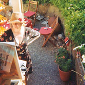 Schattenmalerei im Garten 2