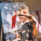 Schattenmalerei im Garten 3